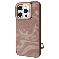 Чохол Kajsa Fluid Art with Magnetic Ring iPhone 16 Pro desert titanium (65327)