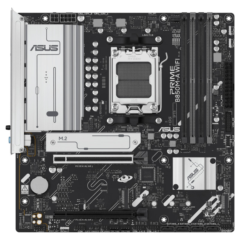 Материнська плата Asus Prime B850M-A WiFi Socket AM5