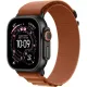 Apple Watch Ultra 3 GPS + Cellular 49mm Black Tit. Case w. Terra Cotta Alpine Loop - Medium (MG9E4)