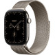 Смарт-часы Apple Watch Series 12 GPS + Cellular 42mm Natural Titanium Case with Natural Milanese Loop (MJGH4)