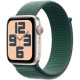 Apple Watch SE 2 GPS 40mm Starlight Aluminium Case w. Lake Green Sport Loop (MXEH3)
