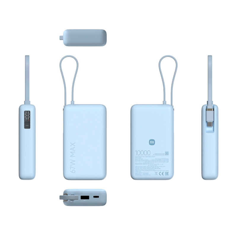 Xiaomi 67W Power Bank 10000 Integrated Cable Ice Blue (BHR08NZGL)