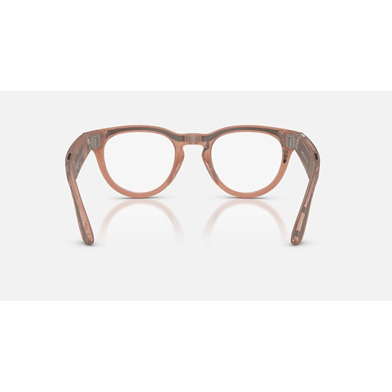 Ray-Ban Meta Headliner Gen2 Standard Matte Transp.Peach Frame/Clear to Grey Transit.Lens (RW4013 68901Z 50-23)