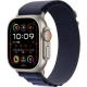 Apple Watch Ultra 2 GPS + Cellular 49mm Natural Titanium Case with Navy Alpine Loop - Small (MXMX3)
