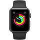 Apple Watch Series 3 (GPS) 38mm Space Gray Aluminum Black Sport (MTF02)