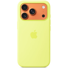 Apple iPhone 17 Pro Silicone Case with MagSafe – Neon Yellow (MGFF4)