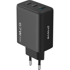 МЗП Proove Silicone Power 2 67W (2*Type-C+USB) black (WCSP26120001)