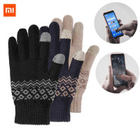 Рукавички зимові для управління смартфоном від Xiaomi FO Touch Screen Warm Velvet Gloves (Black, Blue, Brown)