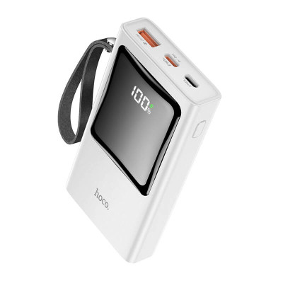 Портативный аккумулятор HOCO Unifier fully compatible power bank Q4 10000mAh |1USB/2Type-C, PD/QC, 22.5W/5A| White