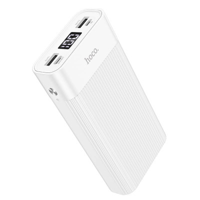 Портативний акумулятор HOCO Wellspring digital display power bank J85 20000mAh |2USB/1Type-C, 2A| White