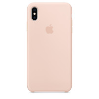 Apple Silicon Case iPhone XS Max Pink Sand (HC)