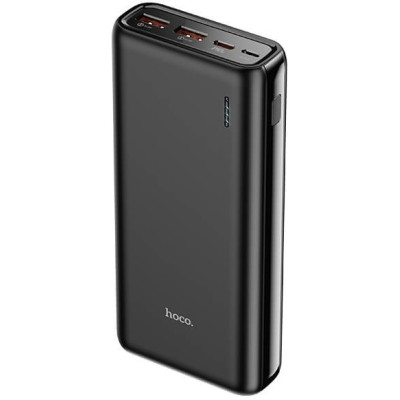 Портативный аккумулятор HOCO Premium fully compatible power bank J80A 20000mAh |2USB/1Type-C, 22.5W, 5A, QC/PD| Black
