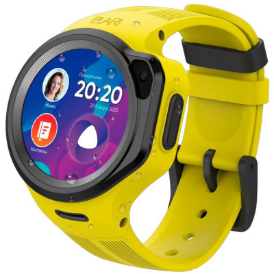 Дитячі смарт-годинники Elari KidPhone 4G Round Yellow (KP-4GRD-Y)