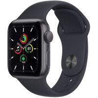 Apple Watch Series SE (GPS) 44mm Space Grey Aluminium Case with Midnight Sport Band (MKQ63)